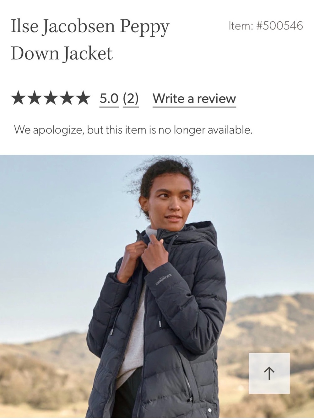 Ilse Jacobsen Peppy Down Jacket - Charcoal Black US ladies XL NWOT